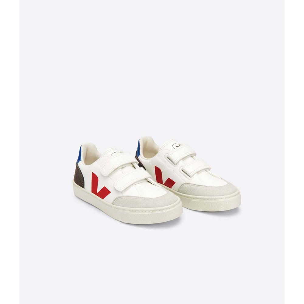 παπουτσια παιδικα Veja V-12 CHROMEFREE White/Black | GR 750JPQ